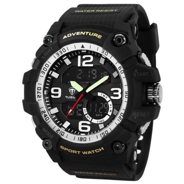 Encontraproduto.com.br - Relógio Tuguir Masculino Ref:Tg3j8001 Tg30138 Esportivo Anadigi