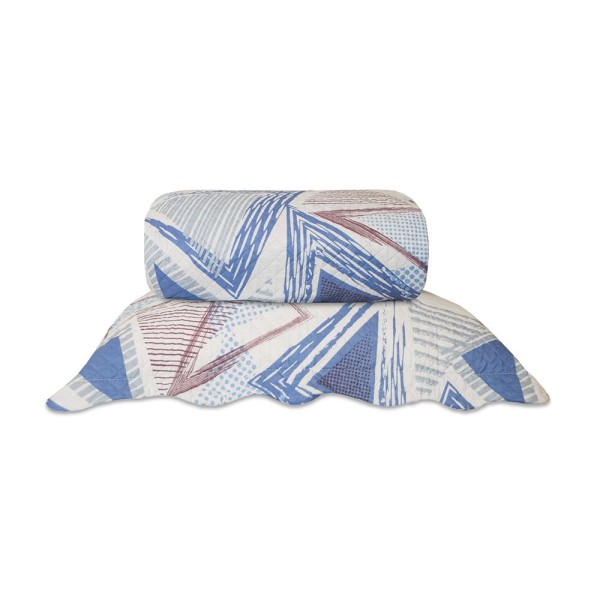 Encontraproduto.com.br - Kit Colcha Patchwork Street 2 pçs 160x240cm Realce Juvenil
