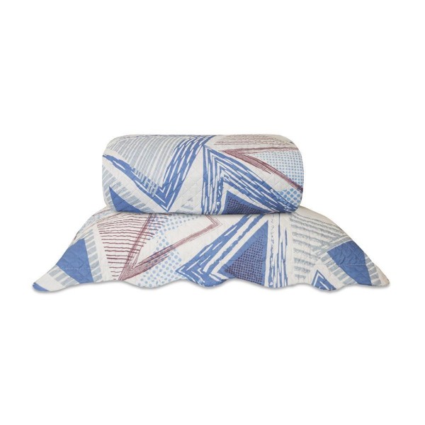 Encontraproduto.com.br - Kit Colcha Patchwork Street 2 pçs 160x240cm Realce Juvenil