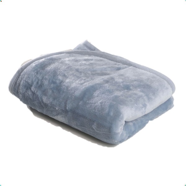 Encontraproduto.com.br - Cobertor para Berço Liso Flannel Super Macio 300g/m² Azul