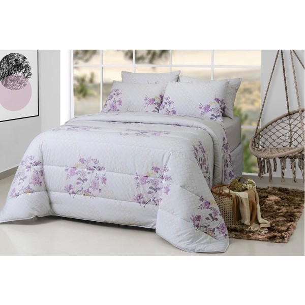 Encontraproduto.com.br - Jogo de Cama Casal Sonhare Prata 180 Fios com 4 Peças - Sultan