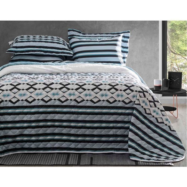 Encontraproduto.com.br - Jogo de Cama Solteiro Duplo 3 Peças Sultan Realce Premium Akira