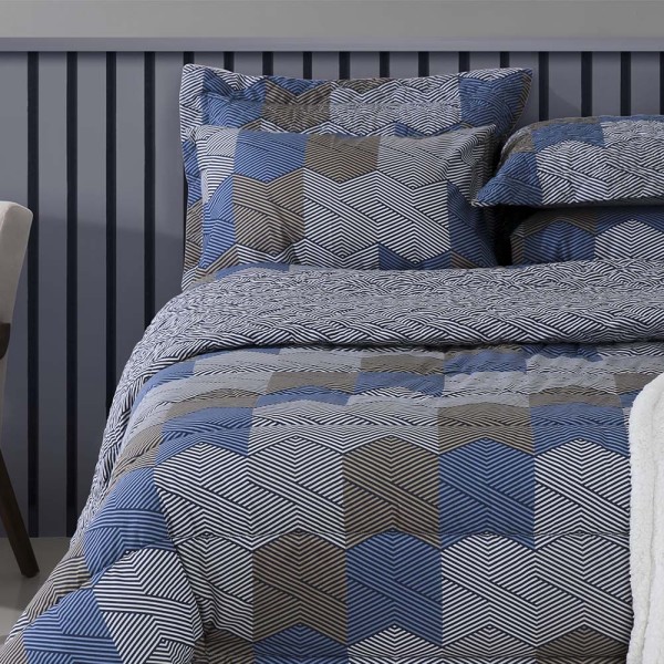 Encontraproduto.com.br - Jogo de Cama Solteiro Duplo 140F Bruce Realce Premium Sultan