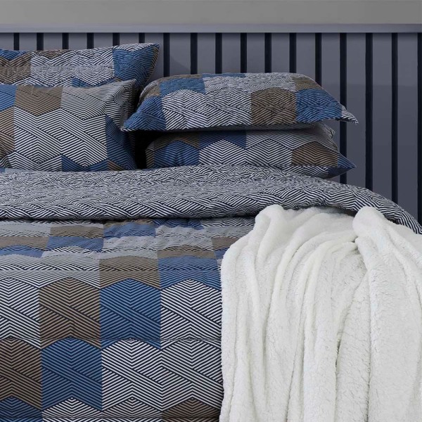Encontraproduto.com.br - Jogo de Cama Solteiro Duplo 140F Bruce Realce Premium Sultan