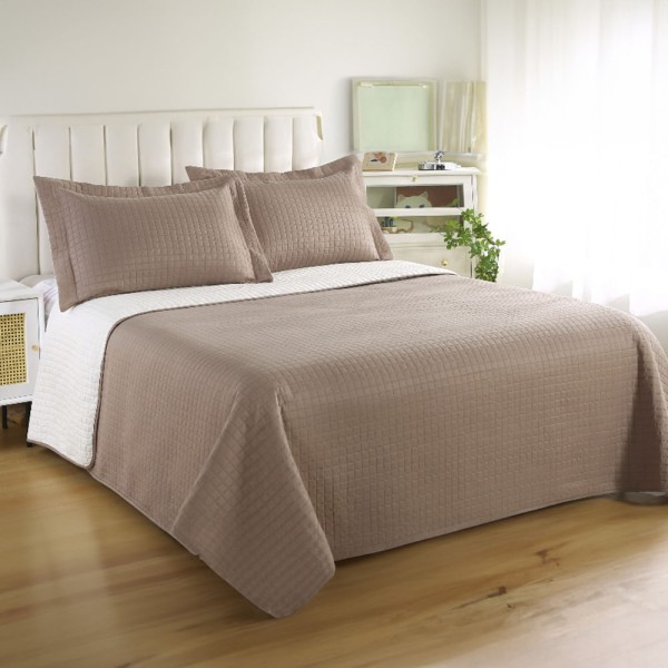 Encontraproduto.com.br - Kit Cobre Leito Solteiro Duo Grid - Sultan