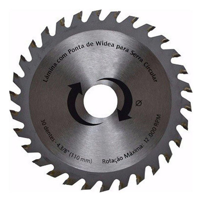 Encontraproduto.com.br - Kit 6 Discos De Serra Circular Com 30 Dentes 110mm