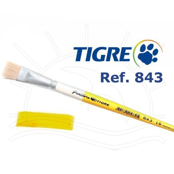 Encontraproduto.com.br - Pincel Tigre 843 - Chato