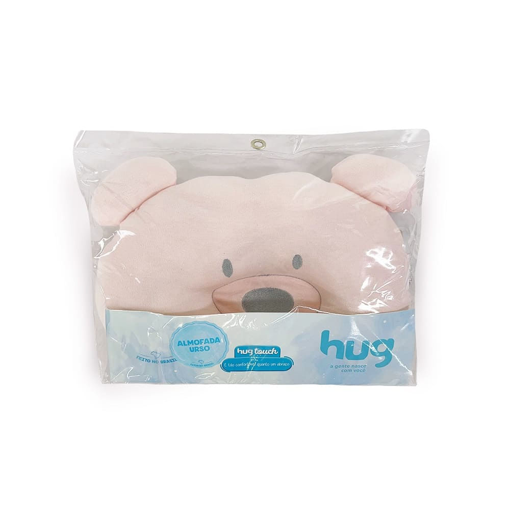 Encontraproduto.com.br - Travesseiro / Almofada Para Bebê Urso Rosa - Hug