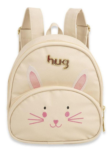 Mochila Fun Coelho Hug Bege B8100-4