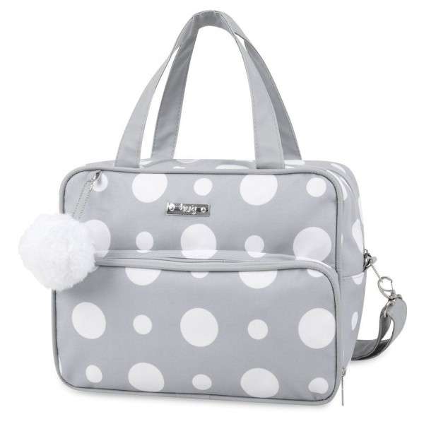 Encontraproduto.com.br - Bolsa Maternidade Hug G Pompom Cinza B8903