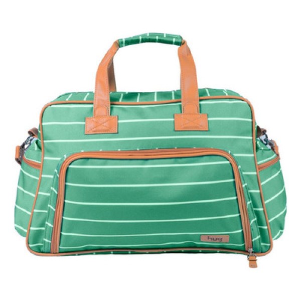 Encontraproduto.com.br - Mochila de Maternidade Hug Listrada Verde