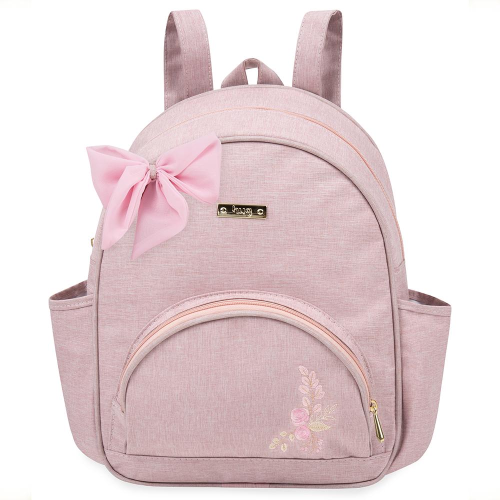Mochila de Maternidade Hug Floral Rosa