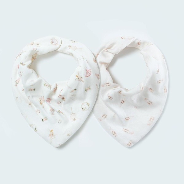Encontraproduto.com.br - Kit Com 2 Babadores Hug Bandana Made Of Magic Rosa Magia