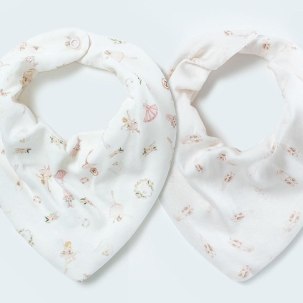 Encontraproduto.com.br - Kit Com 2 Babadores Hug Bandana Made Of Magic Rosa Magia