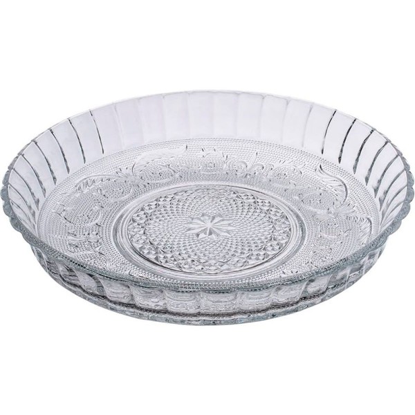 Encontraproduto.com.br - Petisqueira Redonda Centro Mesa Em Vidro Transparente 30cm