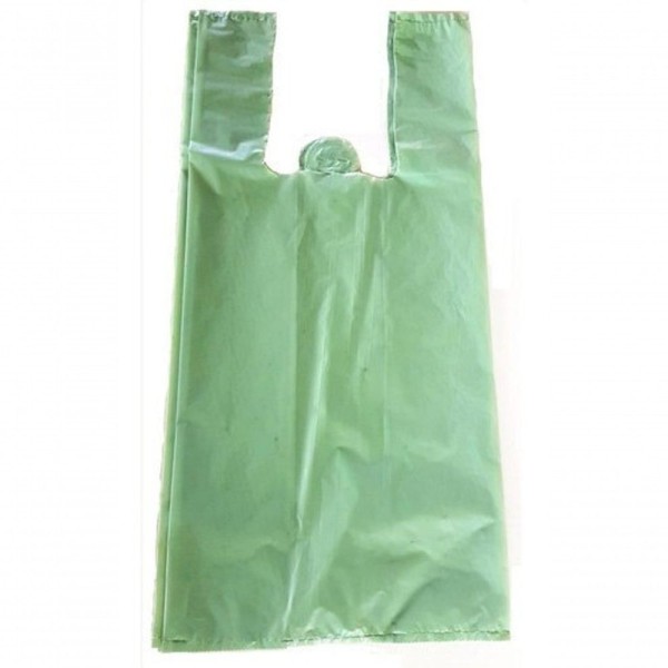 Sacola Plástica Reciclada 50x60 Verde 15kg