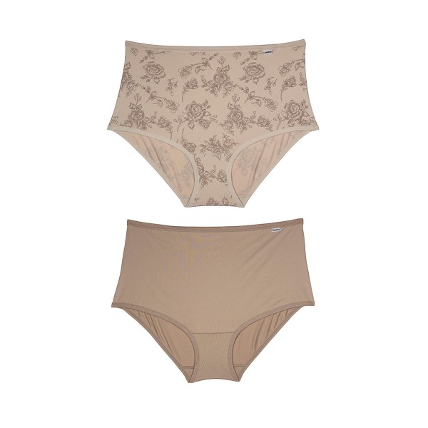 Encontraproduto.com.br - kit de Calcinhas Duo Areia/Mousse e Mousse G Poliamida DelRio