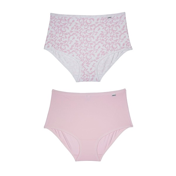 Encontraproduto.com.br - kit de Calcinhas Duo Branco/Papel e Algodão doce G Poliamida DelRio