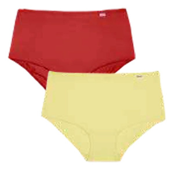 Encontraproduto.com.br - kit de Calcinhas Duo Branco/Papel e Algodão doce G Poliamida DelRio