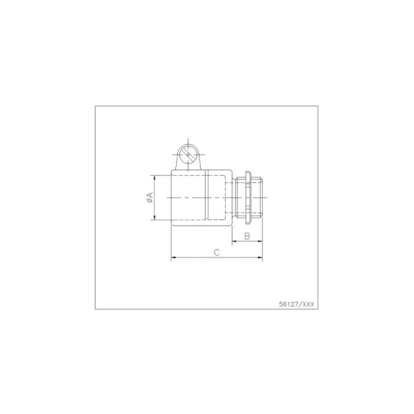 CONECTOR RETO P/BOX  2.1/2