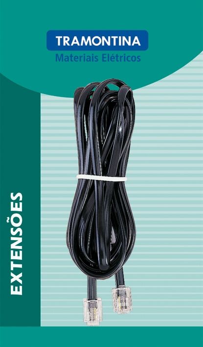Extensão para Telefone 5m Plug/ Pino Tramontina
