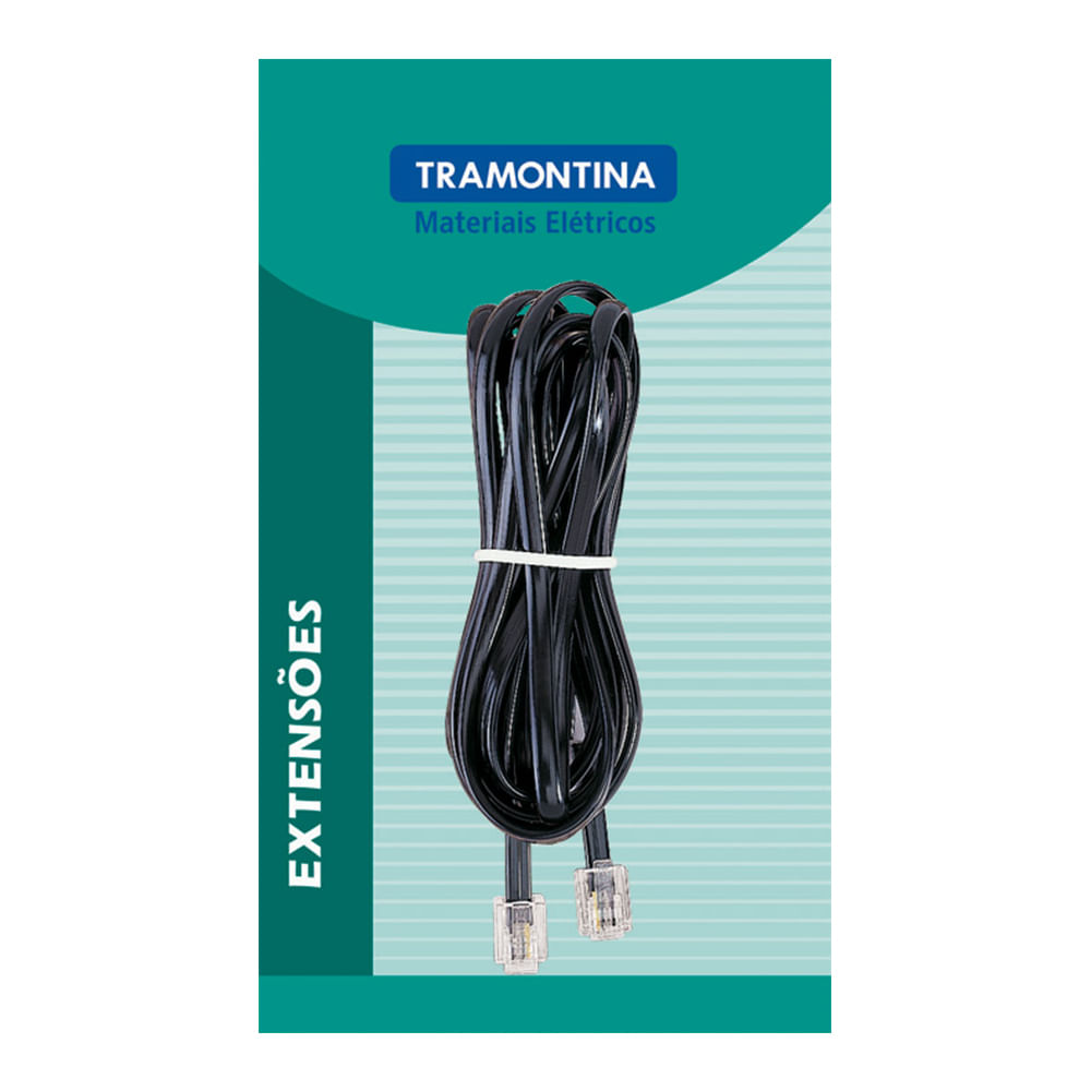 Extensão para Telefone 5m Plug/ Pino Tramontina