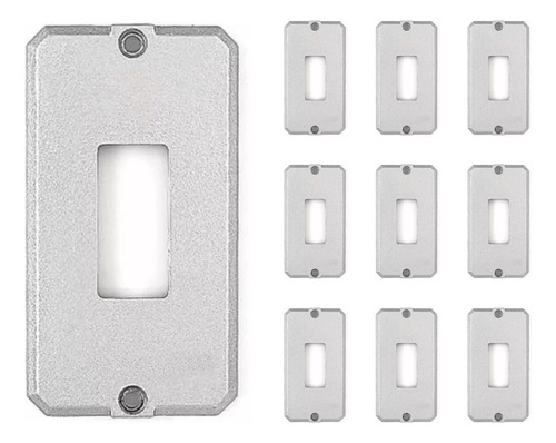 Encontraproduto.com.br - Tampa para Condulete 1/2 e 3/4 Tramontina com 1 Posto Vertical