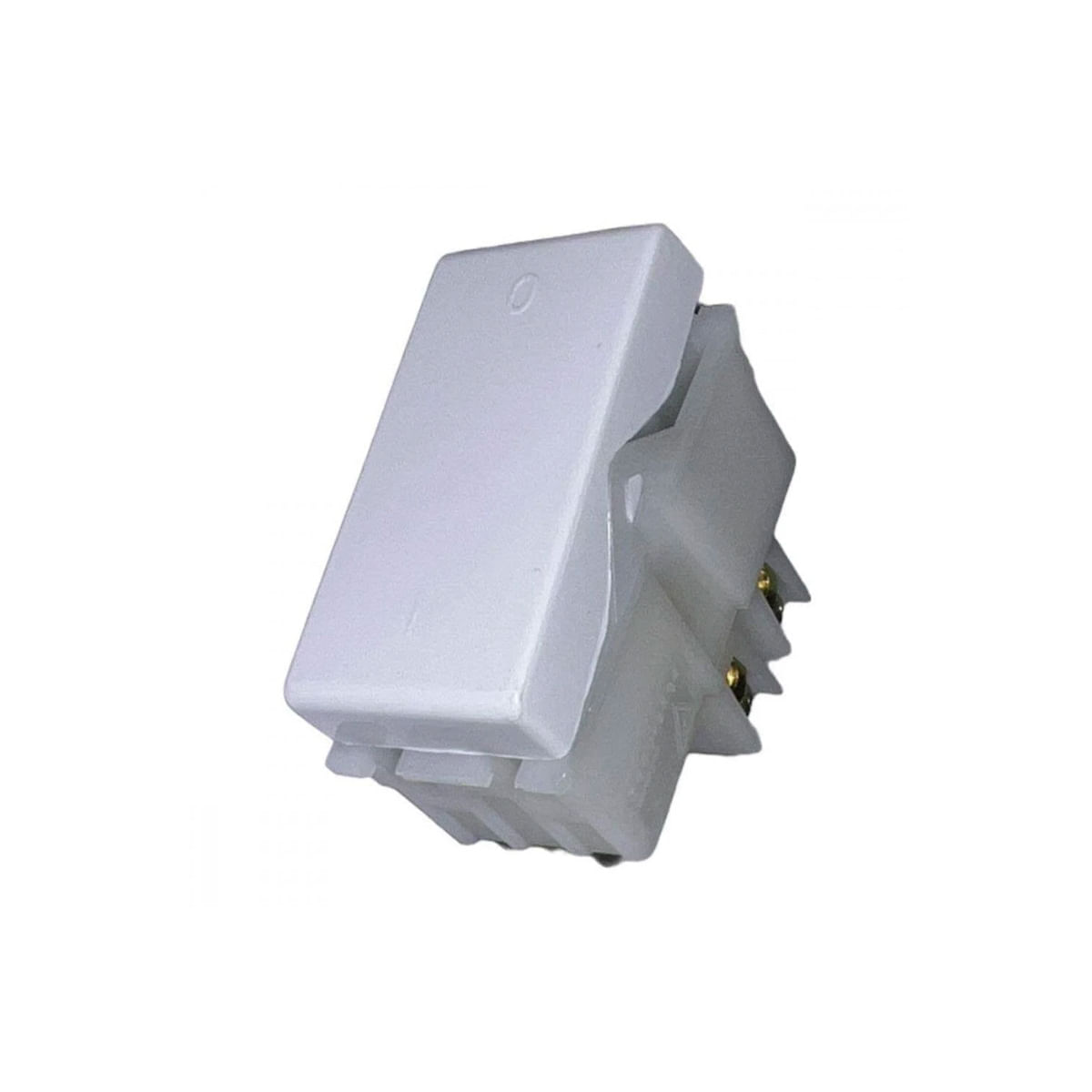 Encontraproduto.com.br - Módulo Interruptor Bipolar Simples 10A/250V Branco Liz