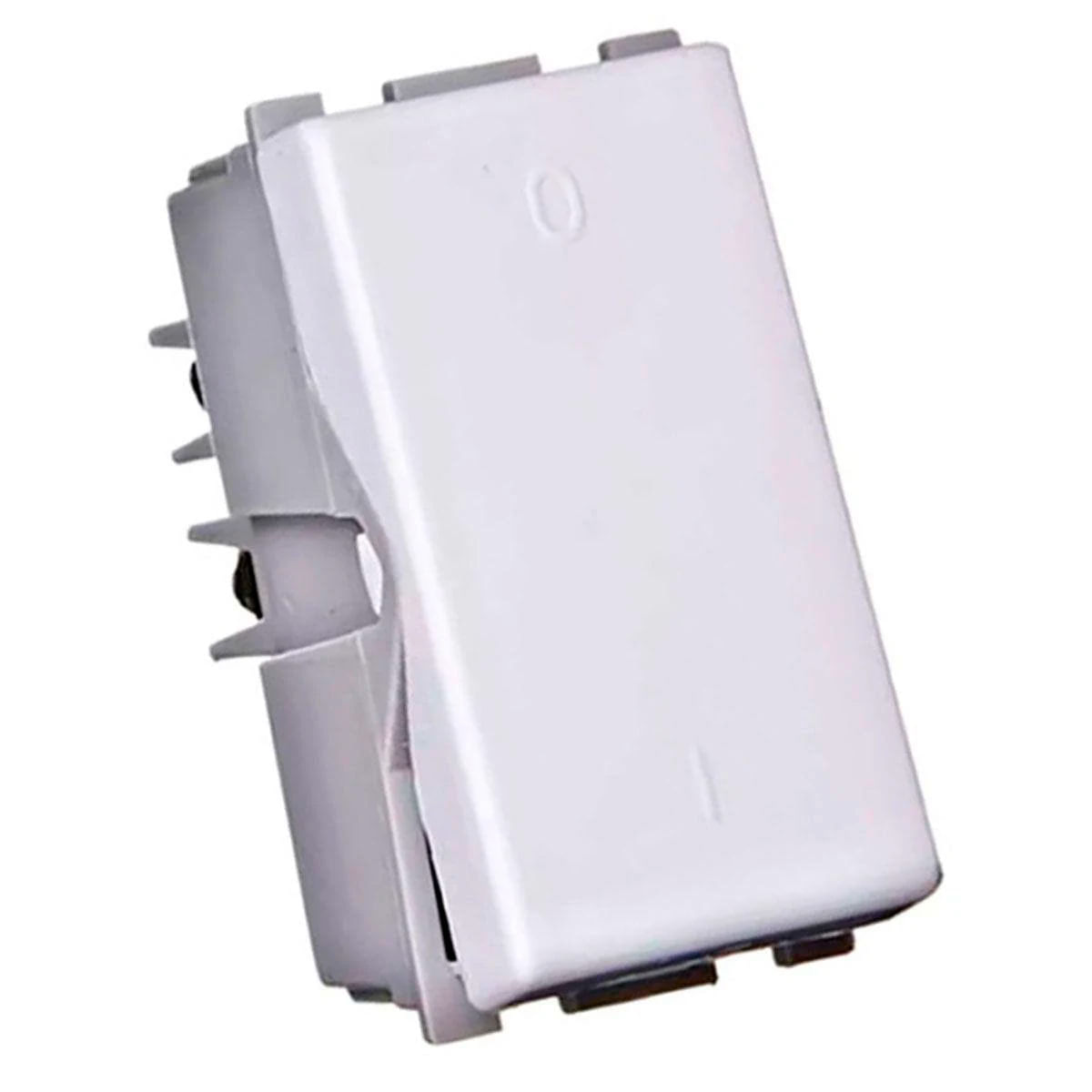 Encontraproduto.com.br - Módulo Interruptor Bipolar Simples 10A/250V Branco Liz