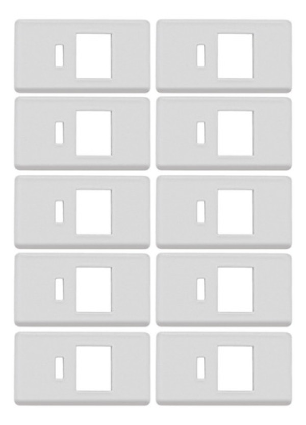 Encontraproduto.com.br - Modulo Tampo para Tomada RJ Branco