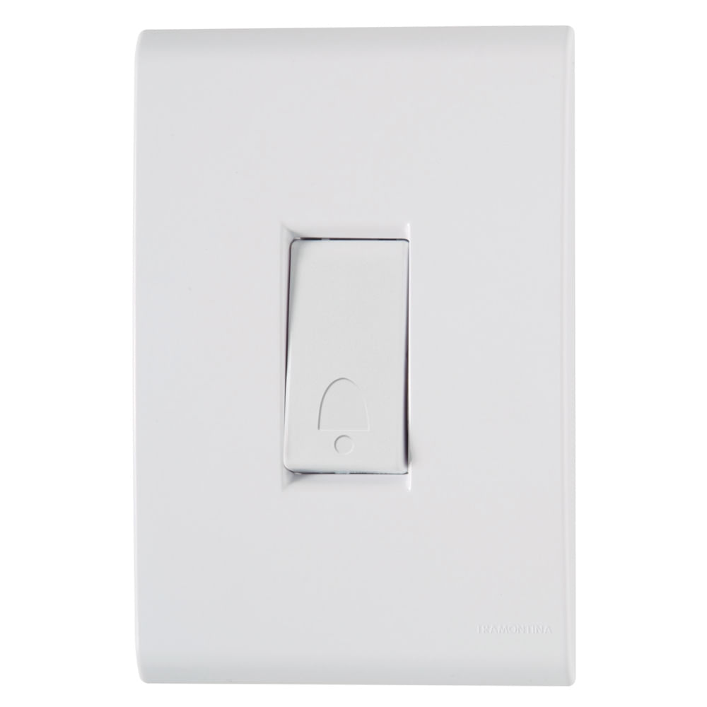 Conjunto Pulsador Campainha  Liz 10A Branco Tramontina