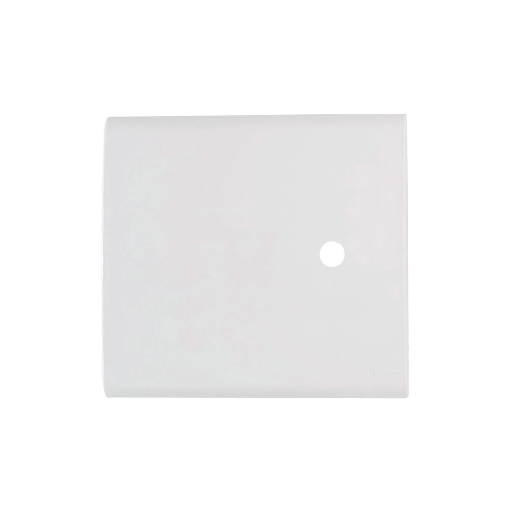 Encontraproduto.com.br - Placa com 1 Furo 9,5mm Tramontina Liz 4x4 Branca - 57106/022