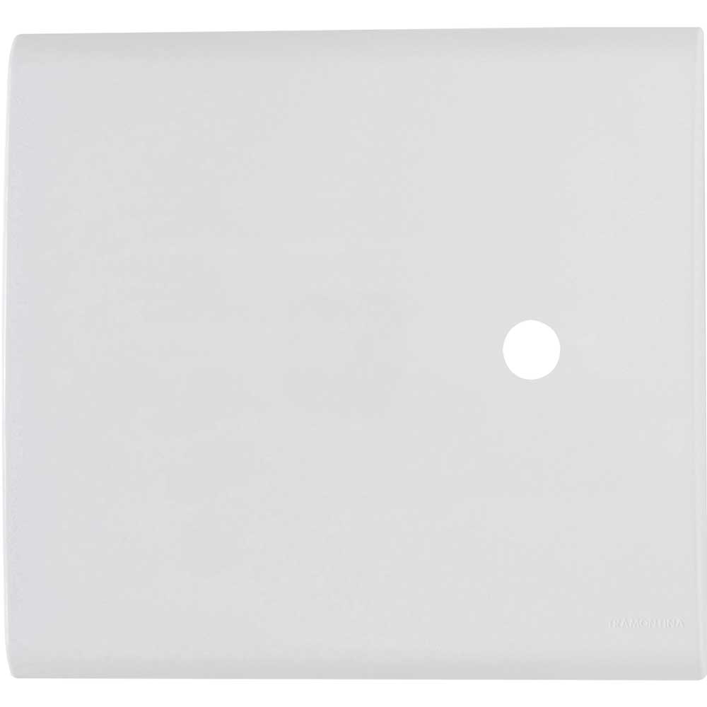 Encontraproduto.com.br - Placa com 1 Furo 9,5mm Tramontina Liz 4x4 Branca - 57106/022