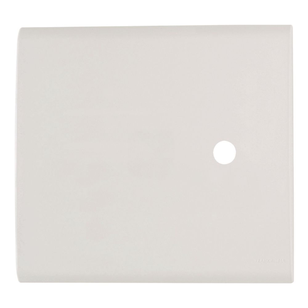 Encontraproduto.com.br - Placa com 1 Furo 9,5mm Tramontina Liz 4x4 Branca - 57106/022