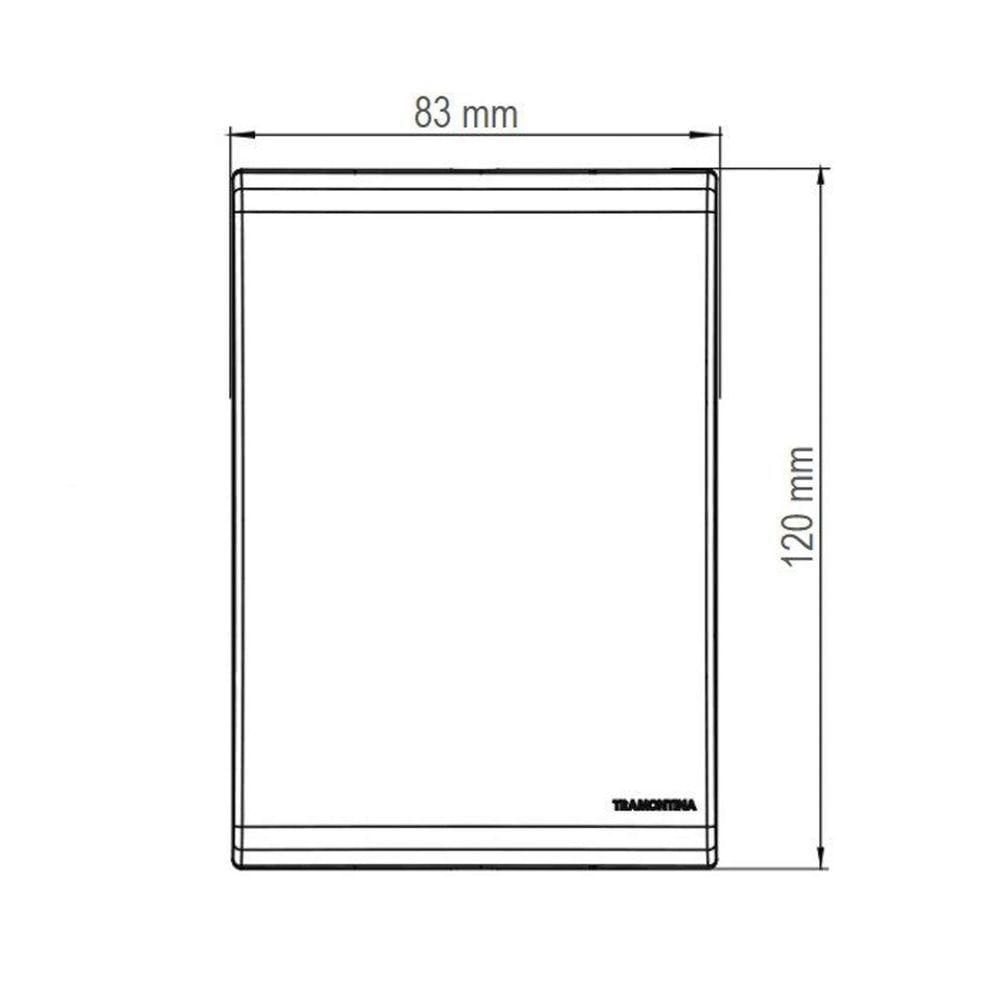 Placa 3 Postos Tramontina Liz 4x2 Bege - 57106/057