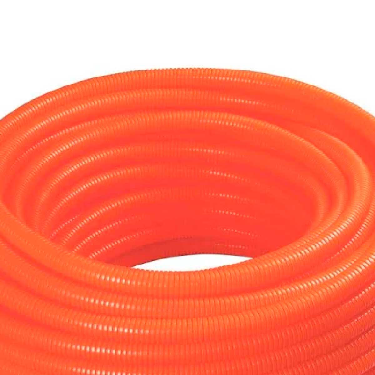 Encontraproduto.com.br - Eletroduto Corrugado 32mm Ref 25mts Laranja Tramontina