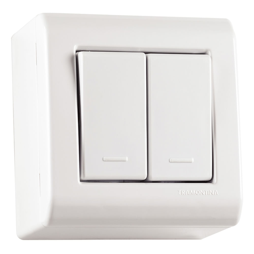 Encontraproduto.com.br - Interruptor Tramontina Simples LizFlex Branco 10 A