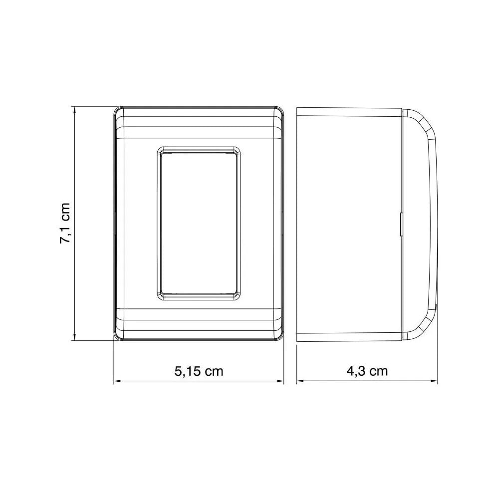 Encontraproduto.com.br - Caixa Com Tampa 2 Tomada 2P+T 20A/250V