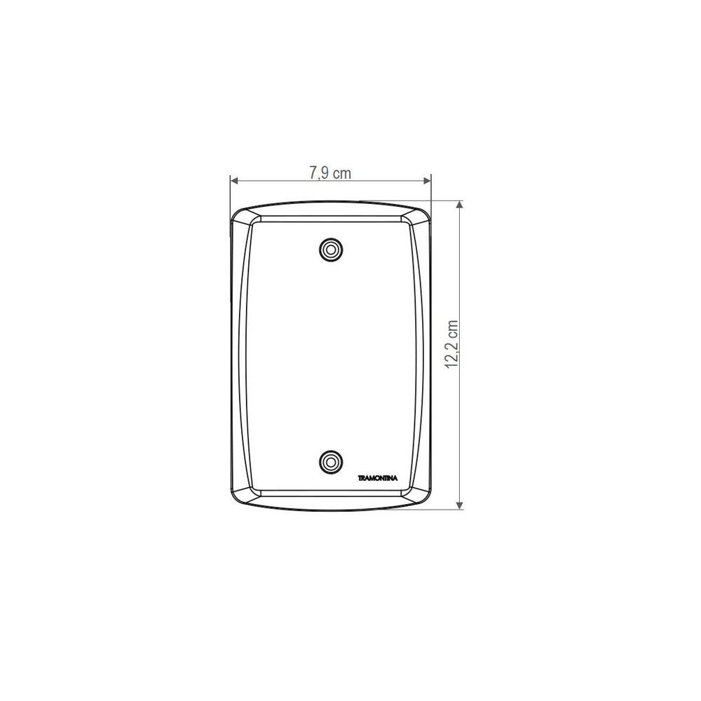 Encontraproduto.com.br - Conjunto 4x2 com 1 Interruptor Simples 10 A 250 V e 1 Interruptor Paralelo 10 A 250 V Tramontina Lux2 Branco