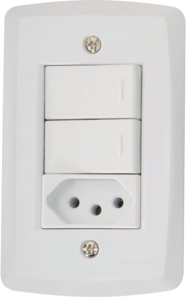 Encontraproduto.com.br - 2 INTERRUPTOR PARAL+TOM 20A LUX2 TRAMONT
