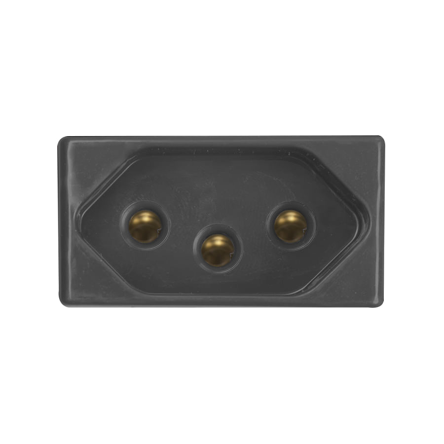 Encontraproduto.com.br - Módulo Tomada 2p+t Tramontina 20 A 250 V Grafite