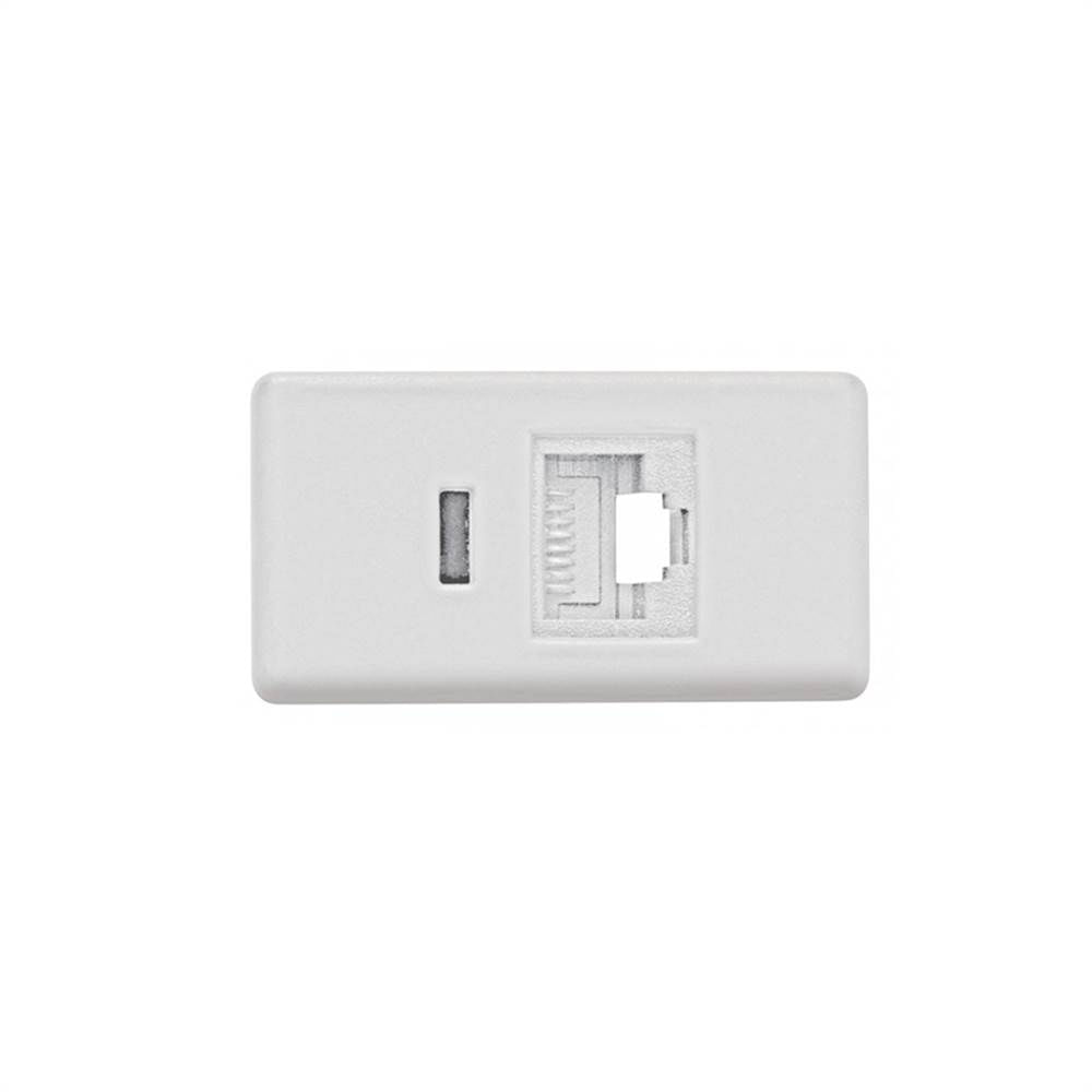 Encontraproduto.com.br - Módulo Tomada RJ45 Lux2/Liz/Tablet Branco Tramontina