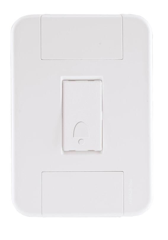 Encontraproduto.com.br - Conjunto Pulsador Campainha Tablet 10A Branco Tramontina