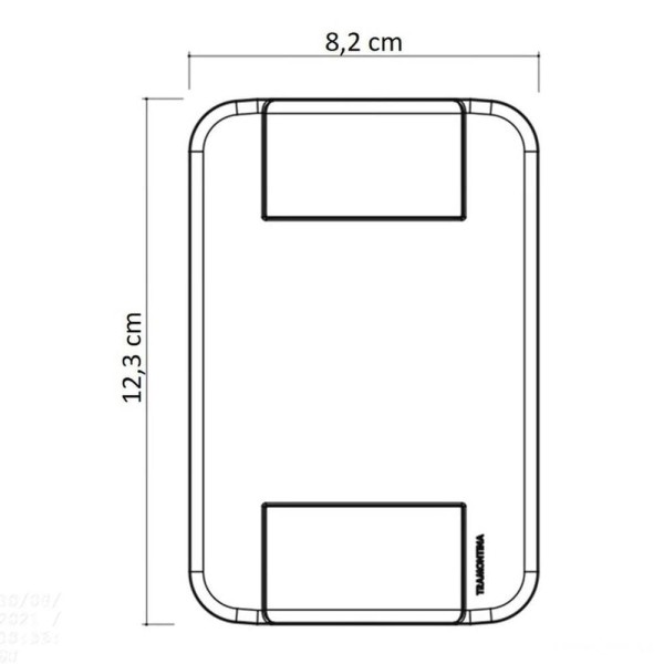 Encontraproduto.com.br - Conjunto Interruptor Tablet 2 Módulos Paralelos 10A Branco Tramontina