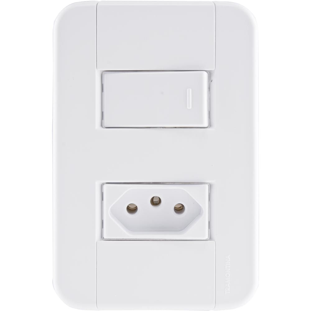 Encontraproduto.com.br - Conj Interruptor Simples + Tomada 20a Tablet 57240044