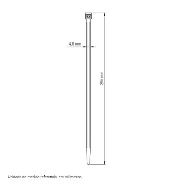 Encontraproduto.com.br - Abraçadeira De Nylon 295X4,6 Mm Tramontina Preta