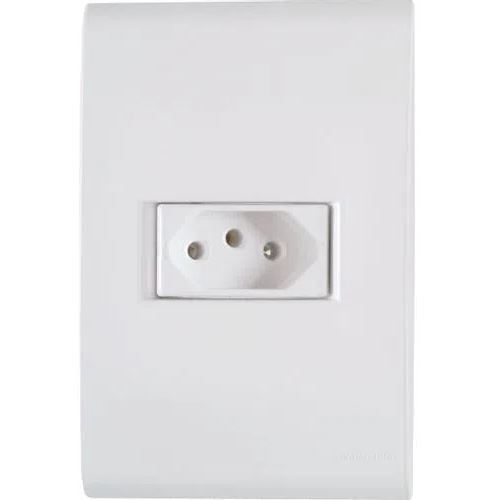 Tomada Tramontina Simples 20A 250V 2 Polos e 1 Tomada Liz 57170/013/213