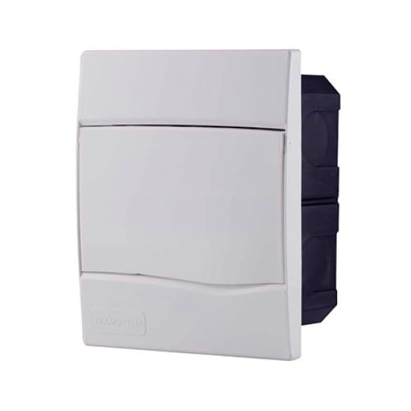 Encontraproduto.com.br - Quadro Distribuição Tramontina Embutir 5 DIN ou 3 NEMA  56300051