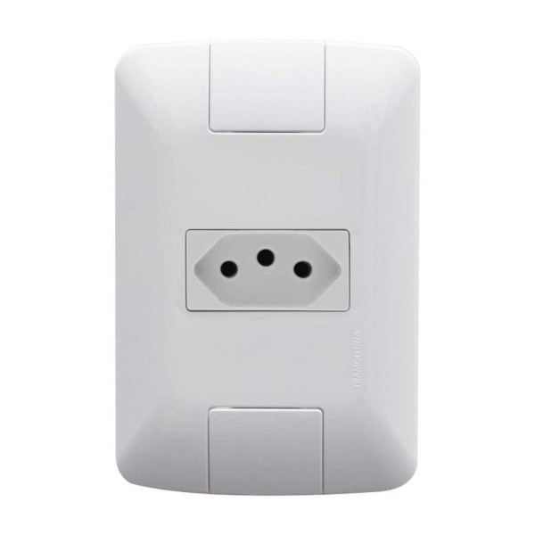 Encontraproduto.com.br - Tomada 2P+T 10A Branco Aria Tramontina