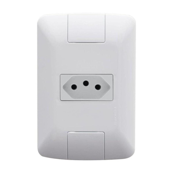 Encontraproduto.com.br - Tomada 2P+T 10A Branco Aria Tramontina